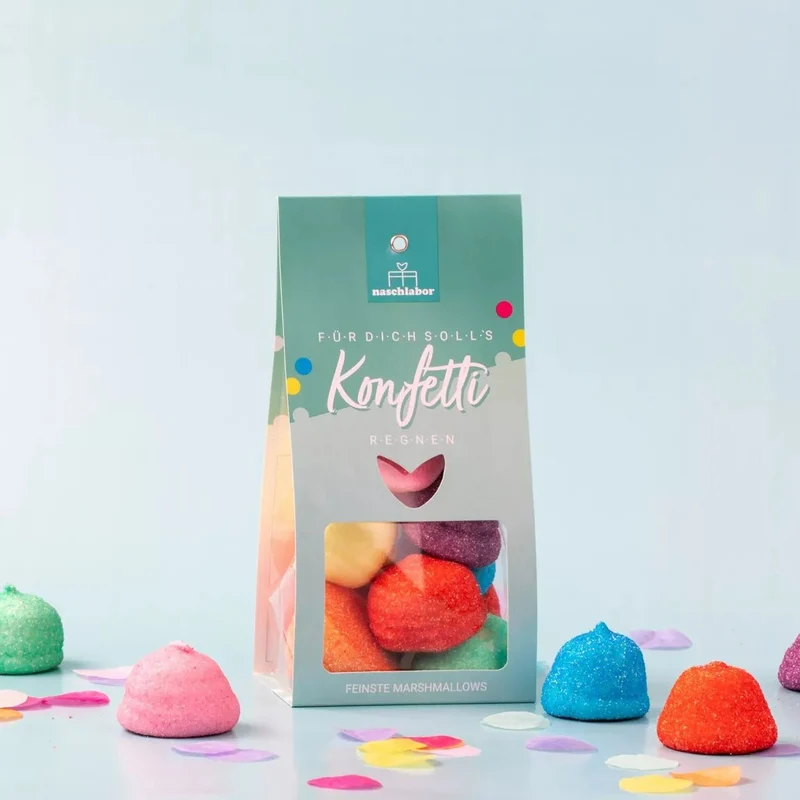 Marshmallow "Für Dich soll's Konfetti regnen"