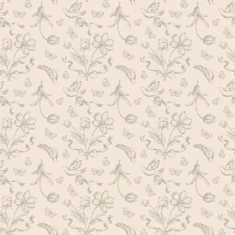 Tischdecke Beige Blumen