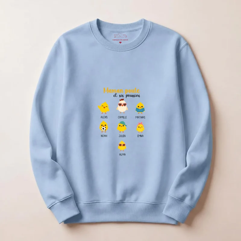Sweat à capuche personnalisé maman - Maman poule