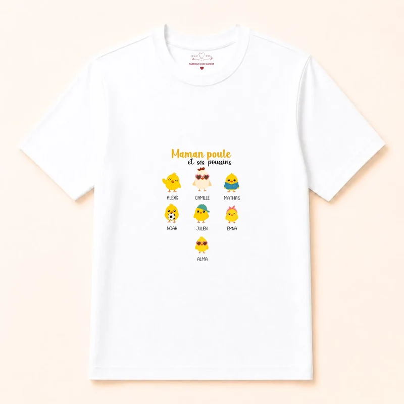 Sweat à capuche personnalisé maman - Maman poule