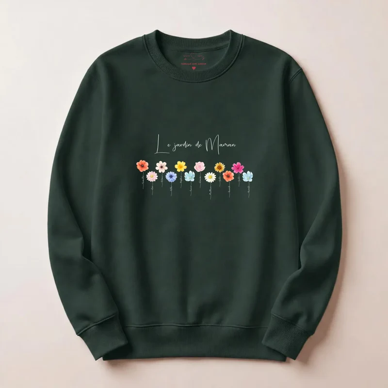 Sweat à capuche personnalisé maman - Le jardin de maman