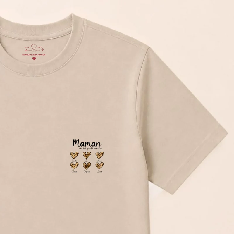 Sweat à capuche personnalisé fête des mères - Petits cœurs