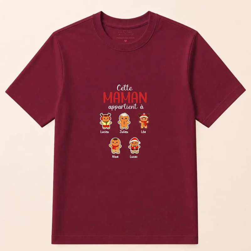 Sweat à capuche personnalisé maman - Noël en famille