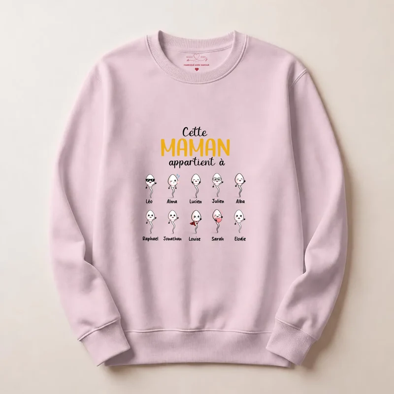 Sweat à capuche personnalisé maman - Humour de famille