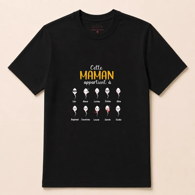 Sweat à capuche personnalisé maman - Humour de famille