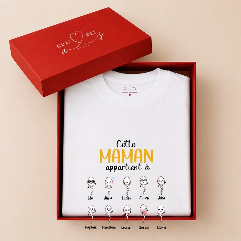 Sweat à capuche personnalisé maman - Humour de famille