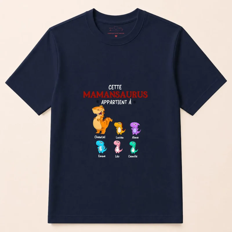 Sweat à capuche personnalisé maman - Mamansaurus