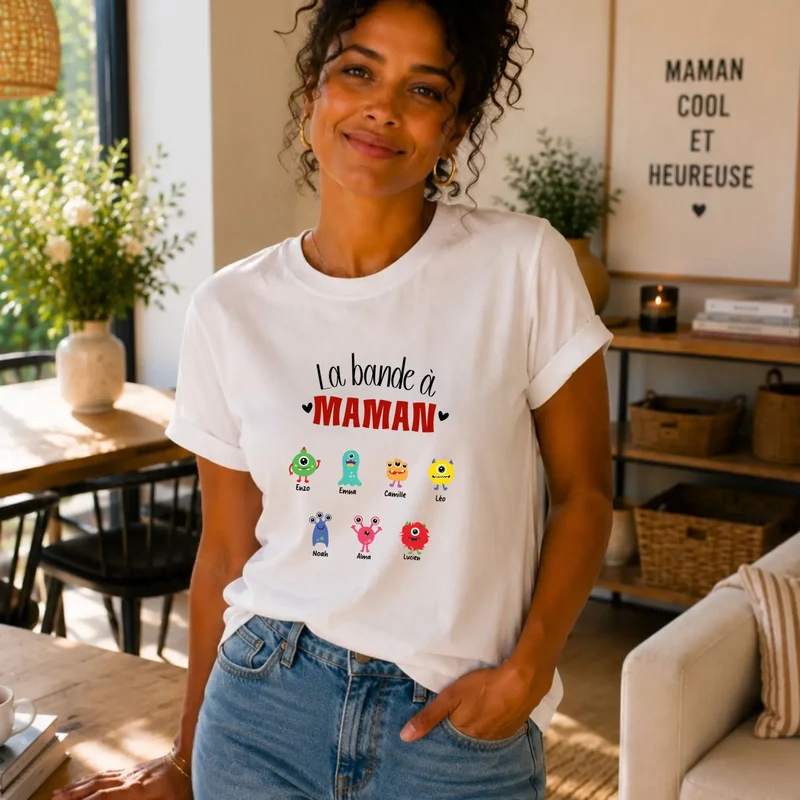 Sweat à capuche personnalisé jeune maman - La bande à maman