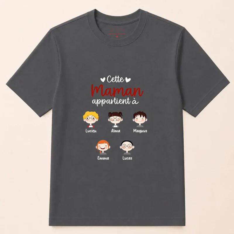Sweat à capuche personnalisé maman - Cette maman appartient à