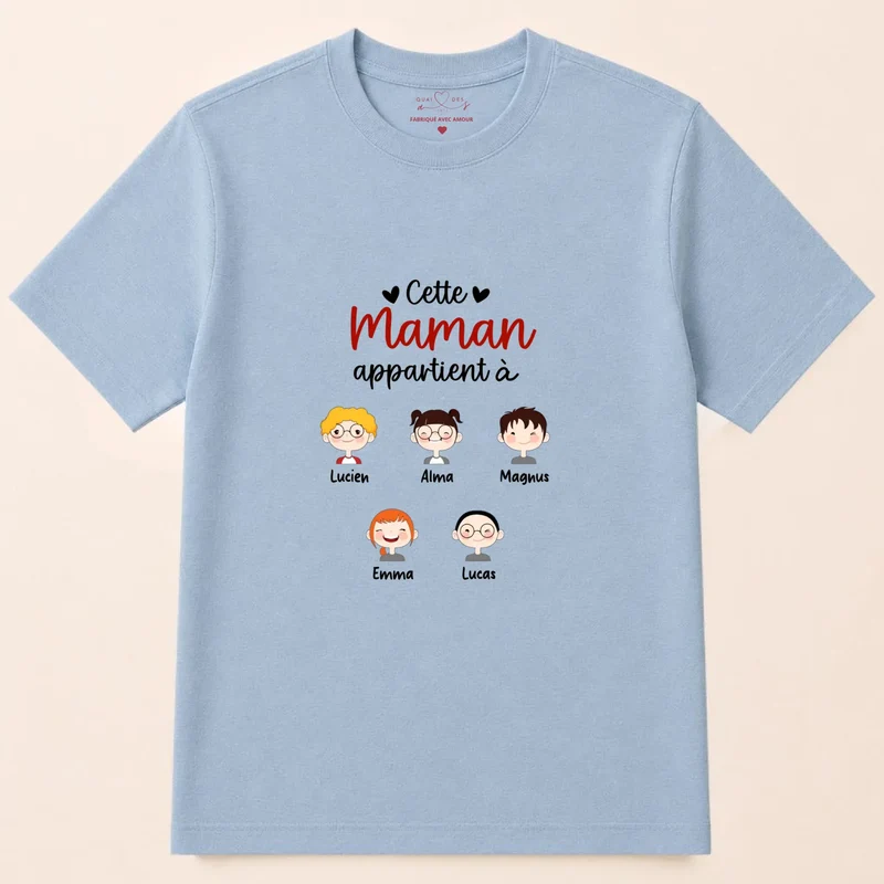 Sweat à capuche personnalisé maman - Cette maman appartient à