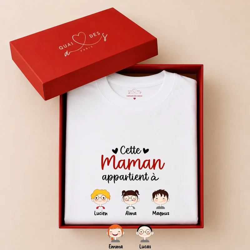 Sweat à capuche personnalisé maman - Cette maman appartient à