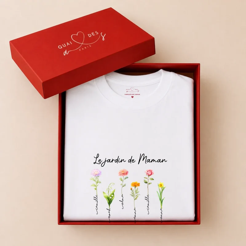 Sweat à capuche personnalisé fête des mères - Le jardin de maman