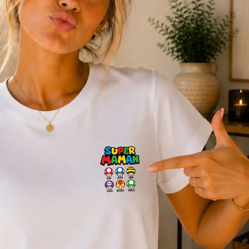 Sweat à capuche personnalisé maman - Super maman