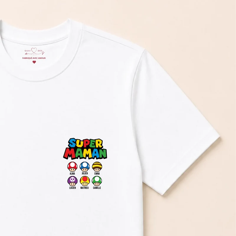 Sweat à capuche personnalisé maman - Super maman