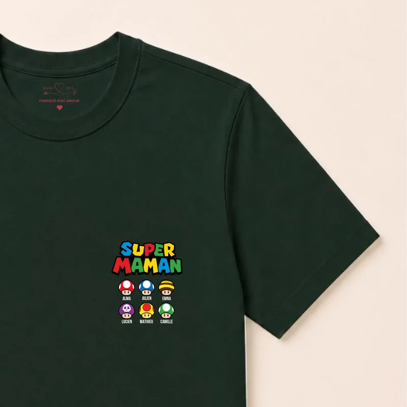 Sweat à capuche personnalisé maman - Super maman