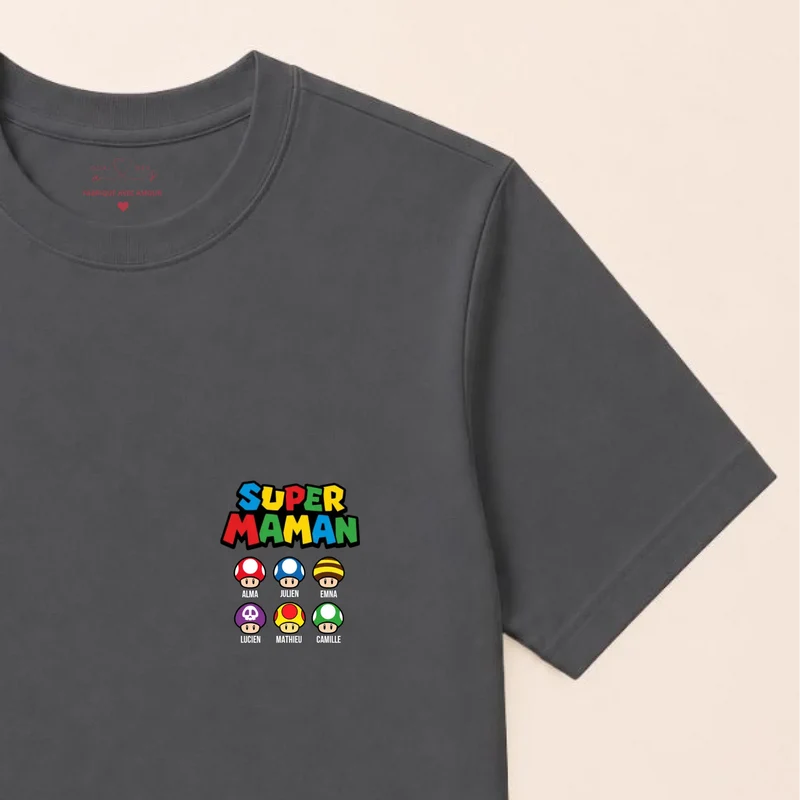 Sweat à capuche personnalisé maman - Super maman