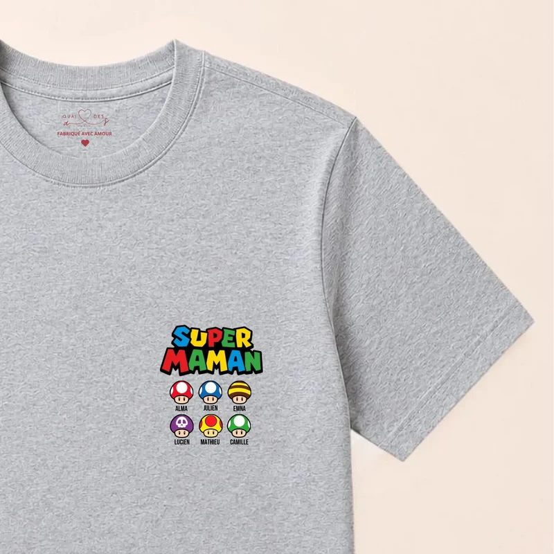 Sweat à capuche personnalisé maman - Super maman