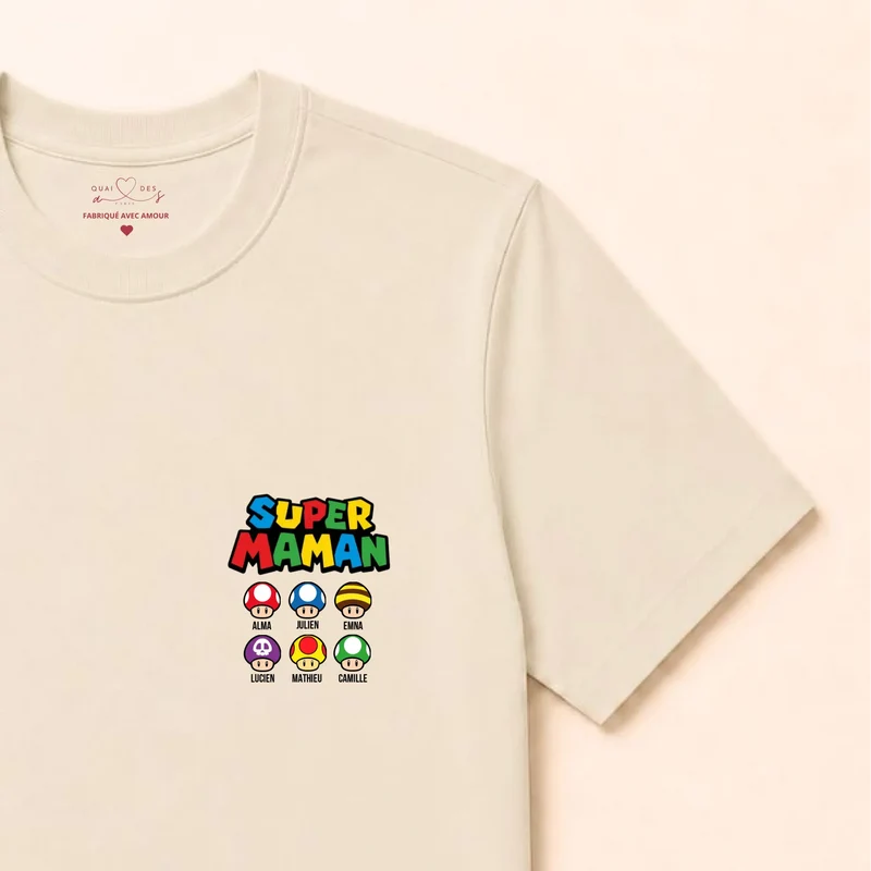 Sweat à capuche personnalisé maman - Super maman