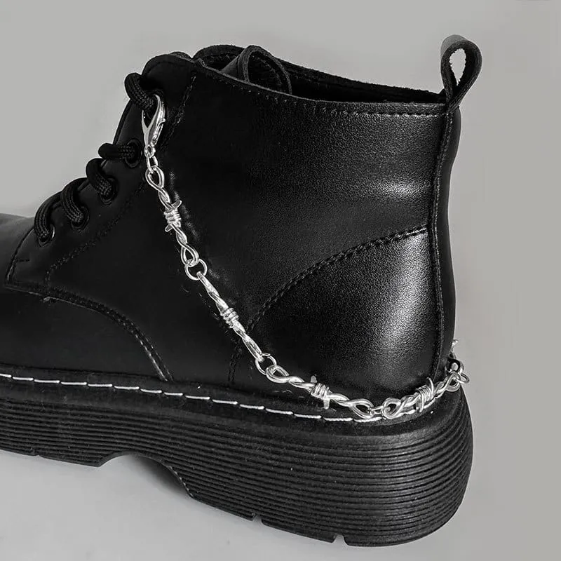 Unisex Punk Cross Boot Chain Shoe Accessories