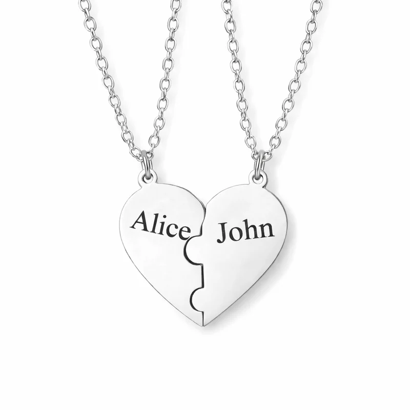 Couple Initial Necklace