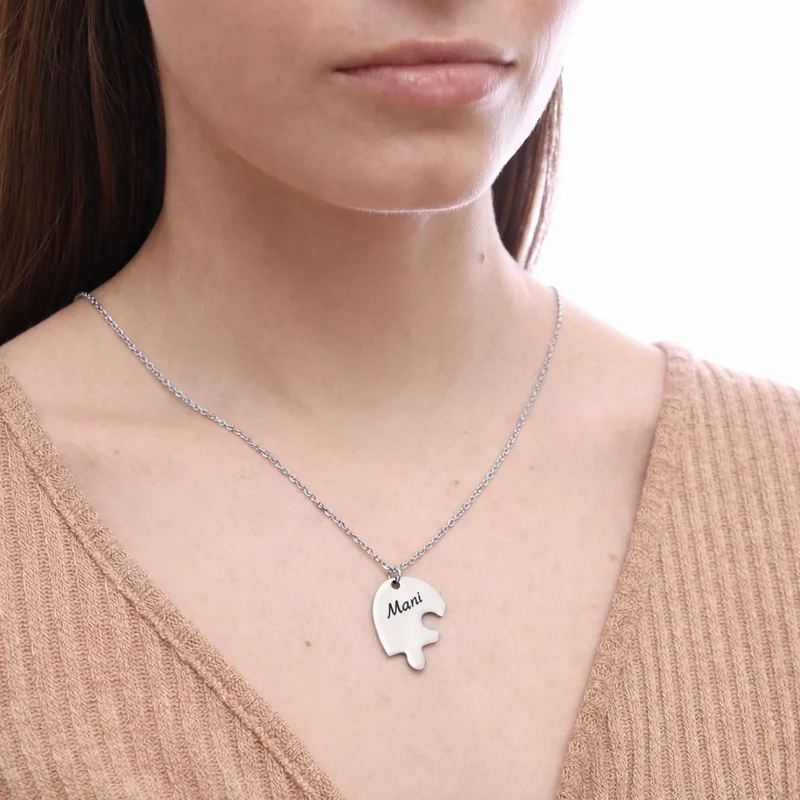 Couple Initial Necklace