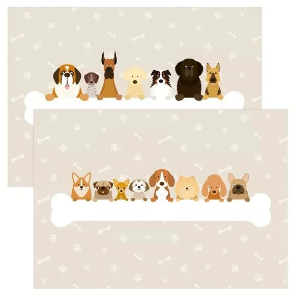 Tischset Hundeparty 6 Stk.