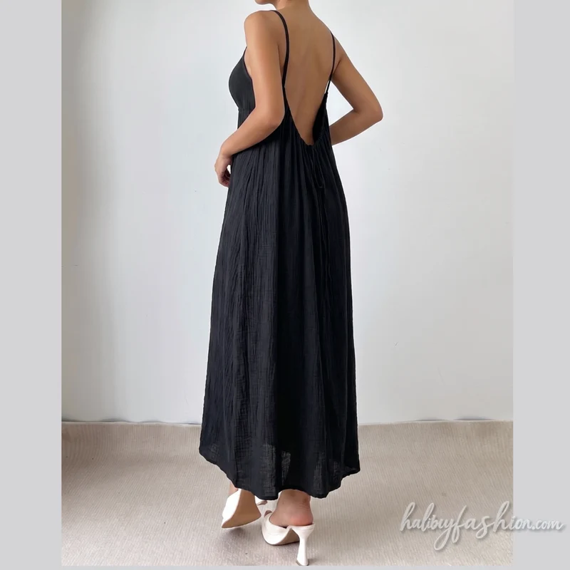Backless Maxi Dress
