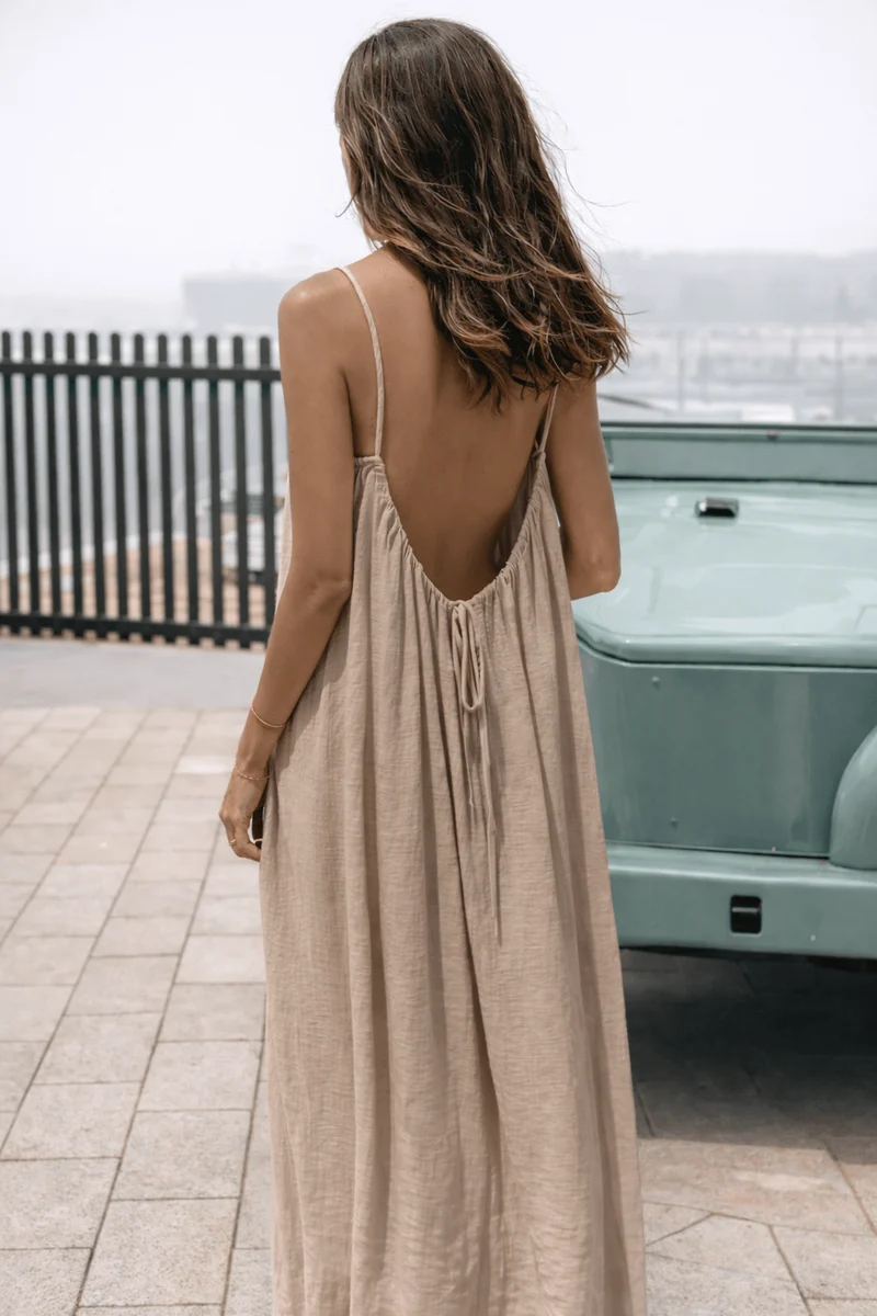 Backless Maxi Dress