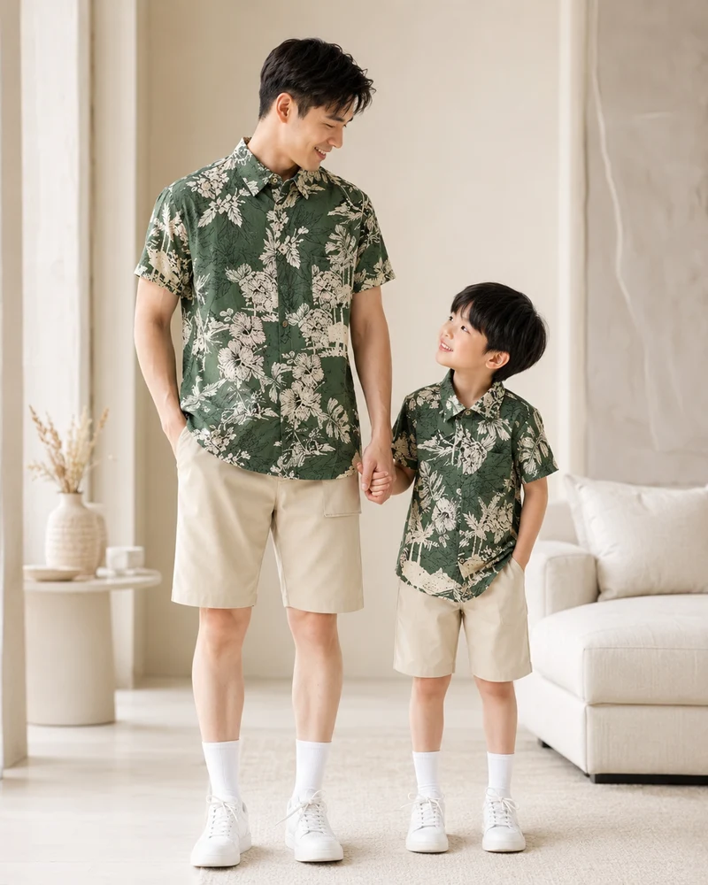 Vater Sohn Outfit Hemd