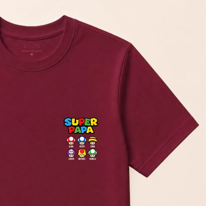 Sweat à capuche personnalisé papa - Super papa