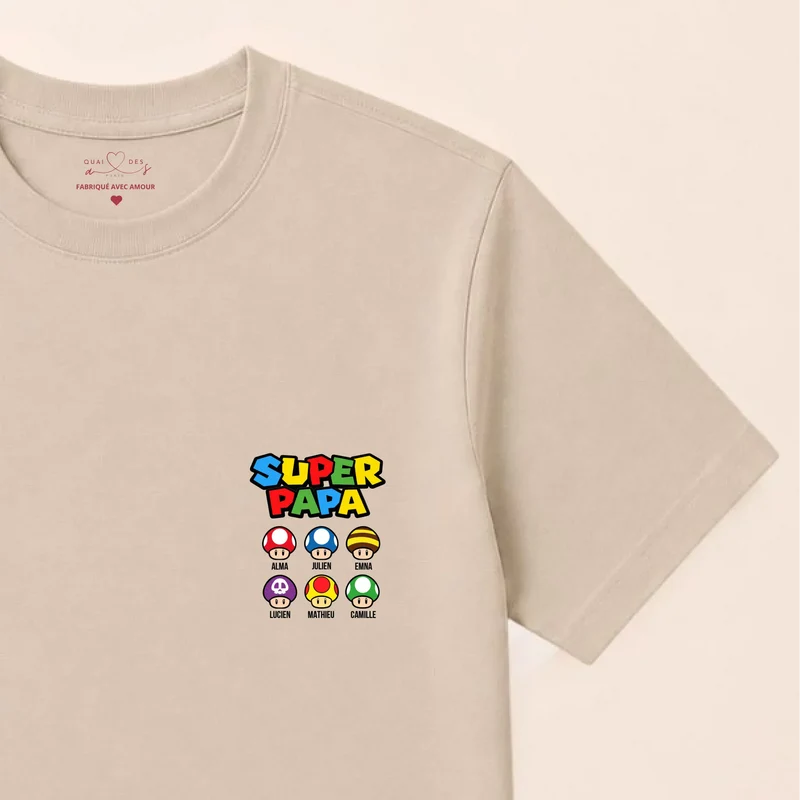 Sweat à capuche personnalisé papa - Super papa
