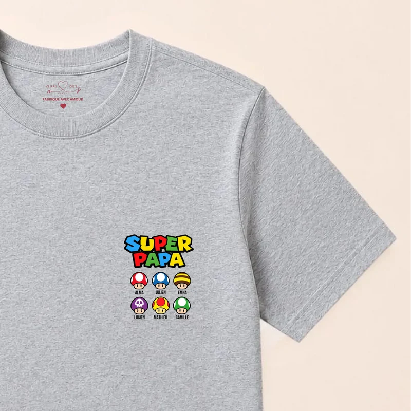 Sweat à capuche personnalisé papa - Super papa
