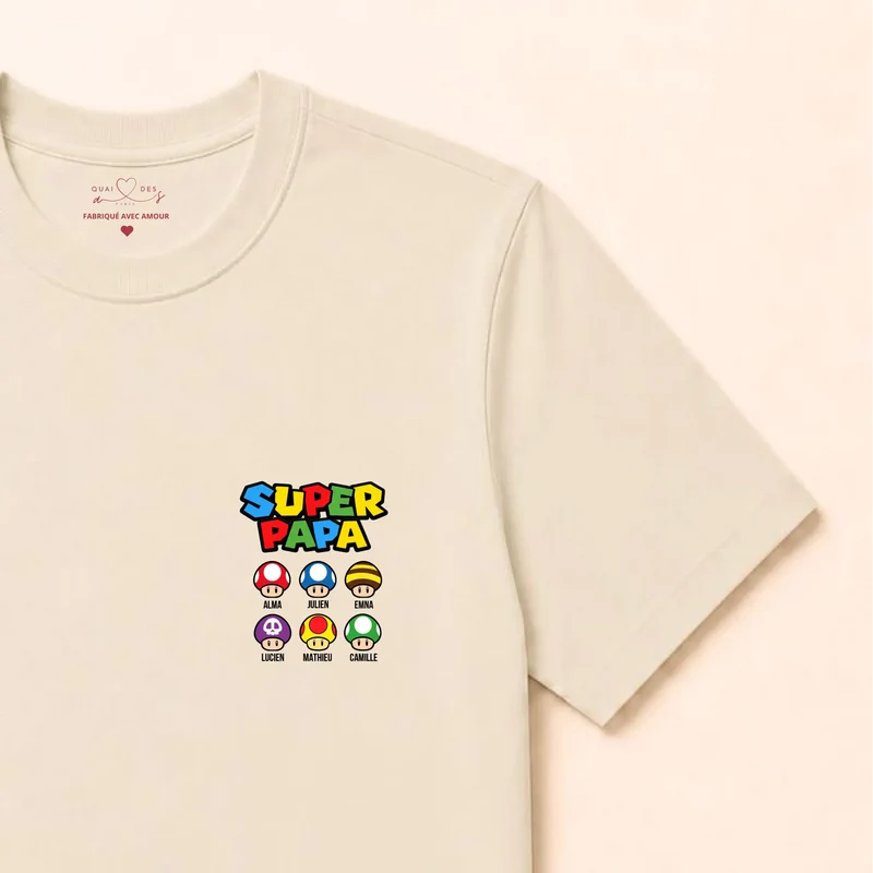 Sweat à capuche personnalisé papa - Super papa