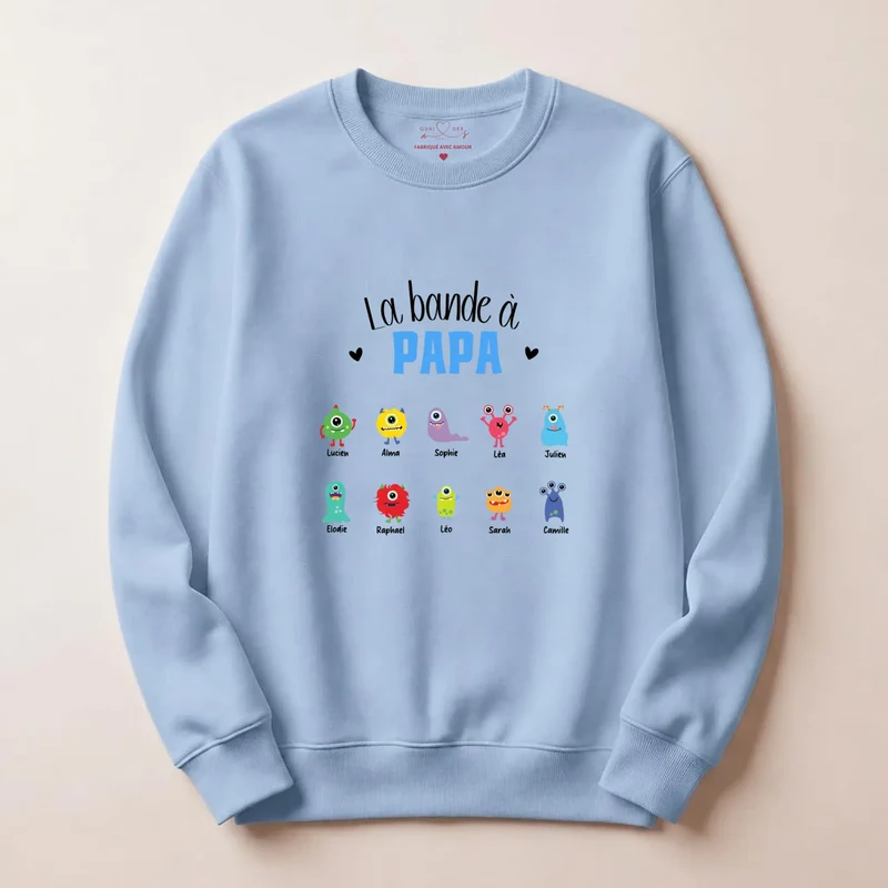 Sweat à capuche personnalisé papa - La bande à papa