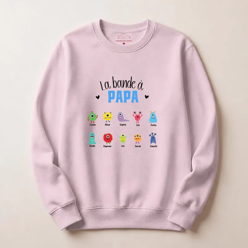Sweat à capuche personnalisé papa - La bande à papa