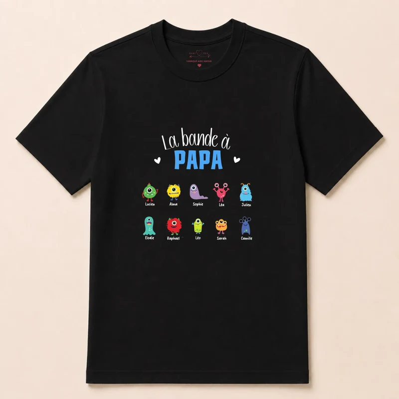 Sweat à capuche personnalisé papa - La bande à papa