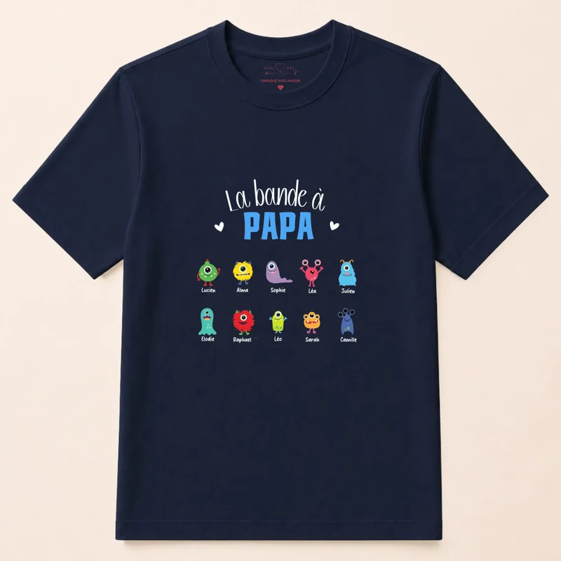 Sweat à capuche personnalisé papa - La bande à papa