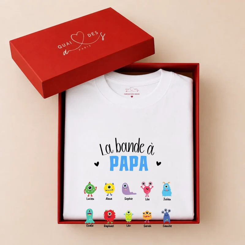 Sweat à capuche personnalisé papa - La bande à papa
