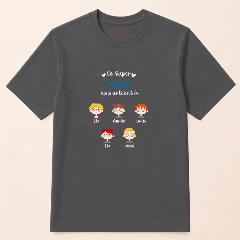 Sweat à capuche personnalisé papa - Ce super papa appartient à