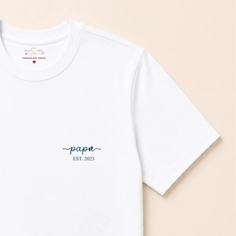 Sweat à capuche personnalisé futur papa - Papa depuis