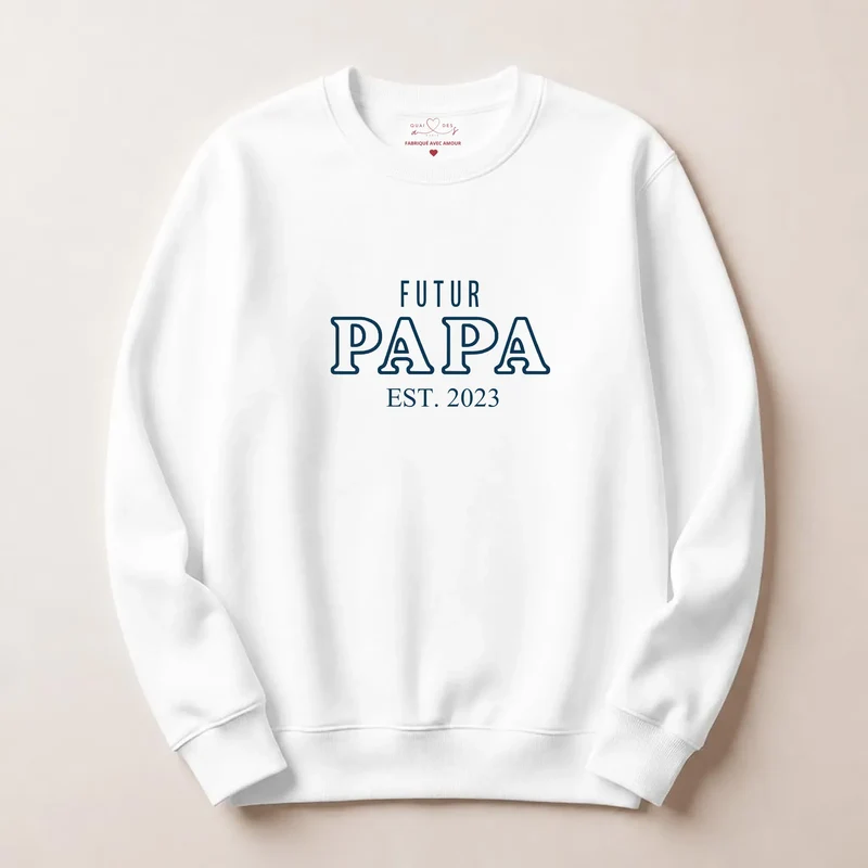 Pull personnalisé papa - Annonce de grossesse