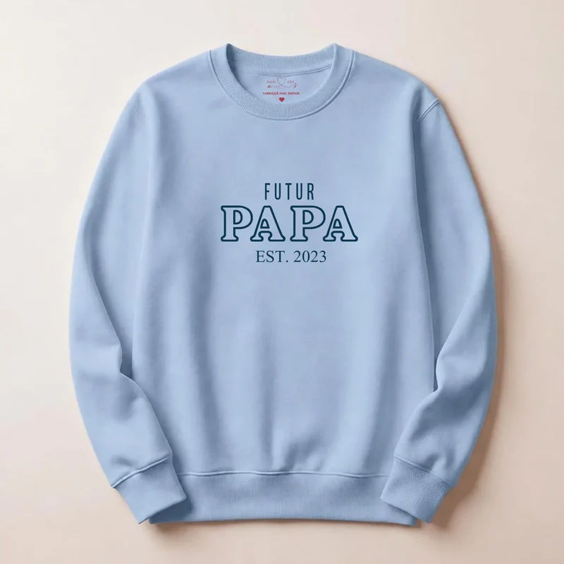 Pull personnalisé papa - Annonce de grossesse