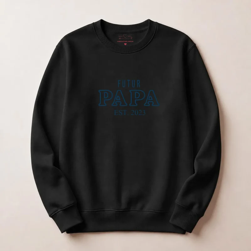 Pull personnalisé papa - Annonce de grossesse