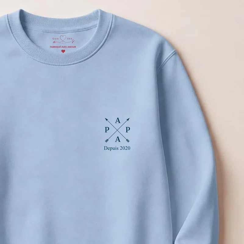 Sweat à capuche personnalisé papa - Nouveau papa depuis