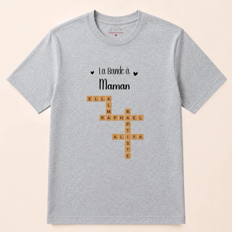 Sweat à capuche personnalisé maman - Scrabble