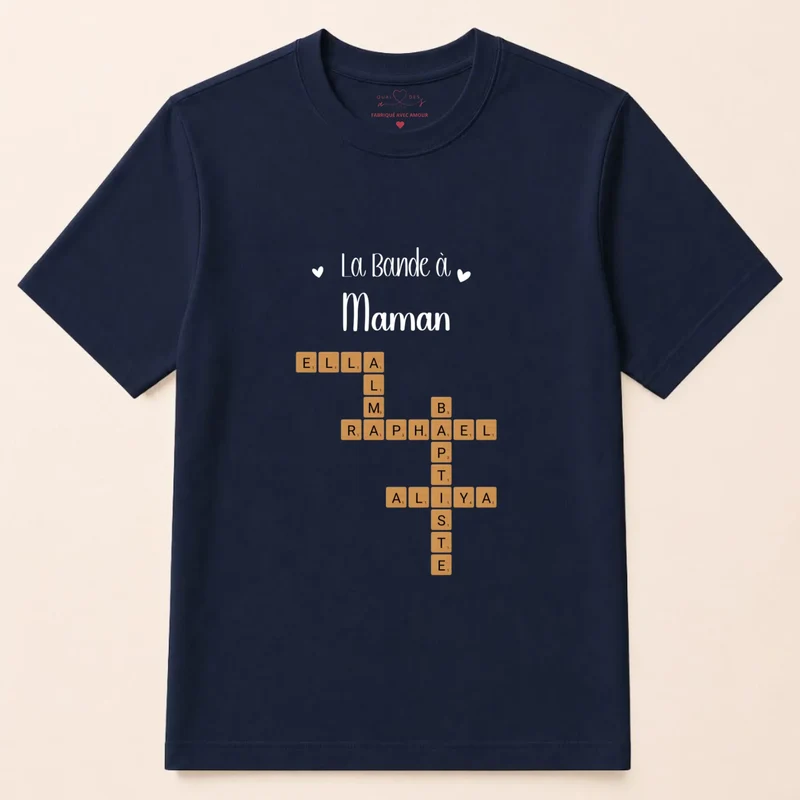 Sweat à capuche personnalisé maman - Scrabble