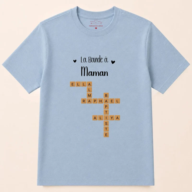 Sweat à capuche personnalisé maman - Scrabble