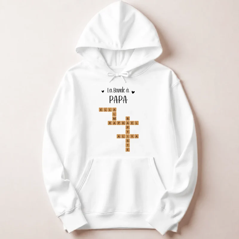 Pull personnalisé papa - Scrabble