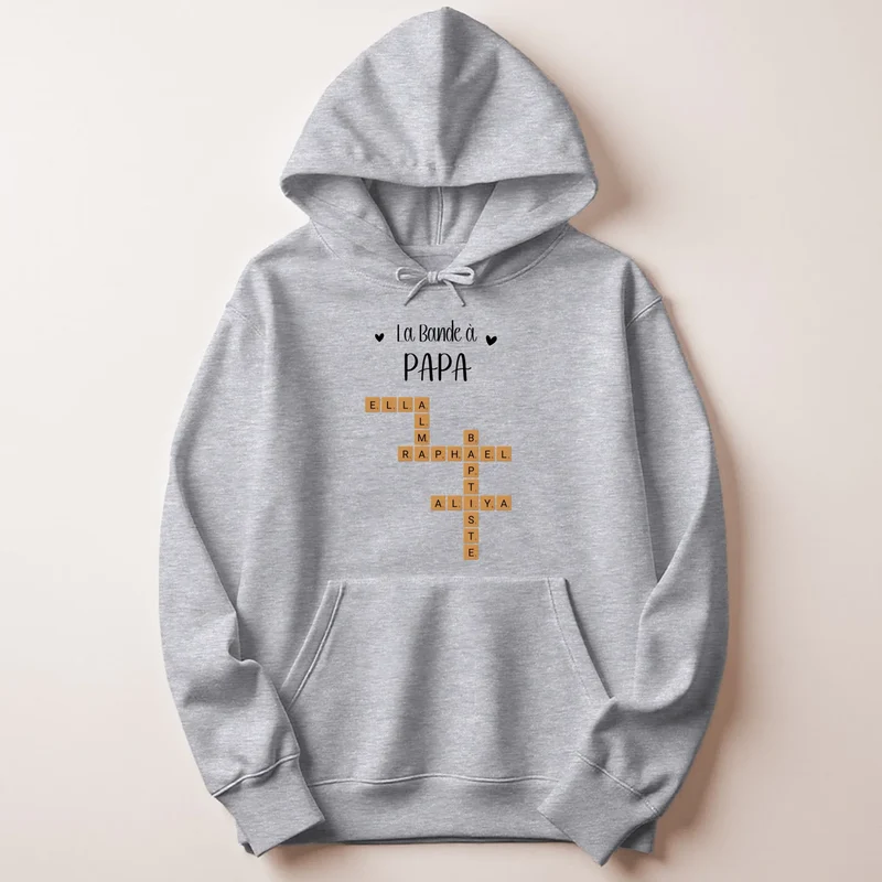 Pull personnalisé papa - Scrabble