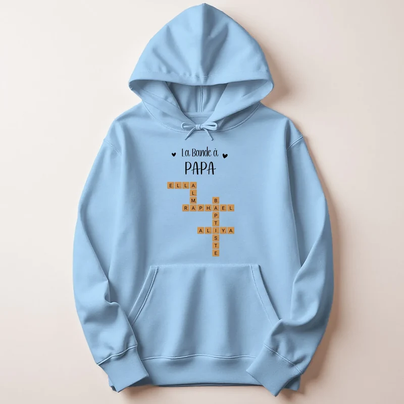 Pull personnalisé papa - Scrabble